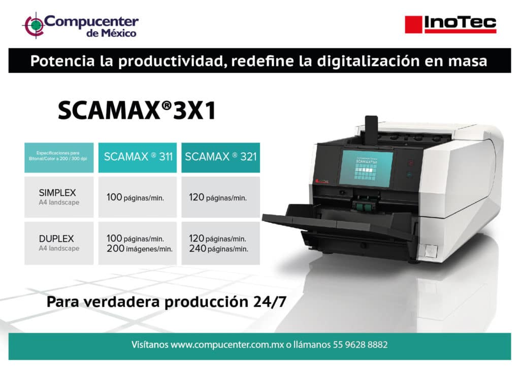 Scamax 3x1 Compucenter de méxico